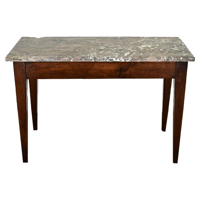 French 19th Century Oak Patisserie Console Table For Sale - Image 12 of 12