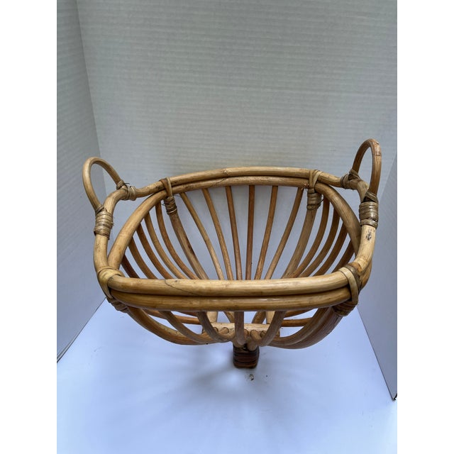 Bent Rattan Basket For Sale - Image 4 of 7