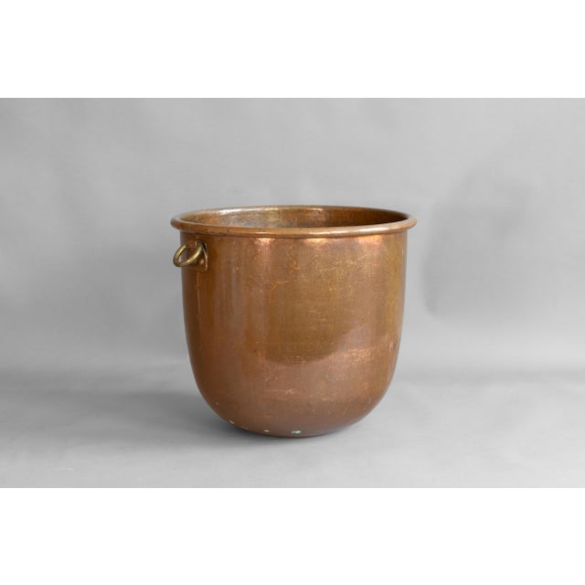 Metal Large Copper Cauldron, 1900 For Sale - Image 7 of 7
