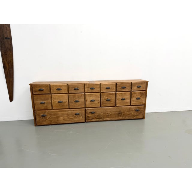 Large Pine Trade Cabinet, 1950 For Sale - Image 9 of 18