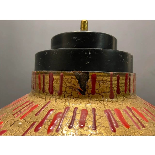 Mid-Century Gilded Light Pendant from Esperia For Sale - Image 6 of 8