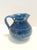 Blue Handmade Rimini Blue Lacquered Ceramic Jug attributed to Aldo Londi for Bitossi, Italy, 1970s For Sale - Image 8 of 12