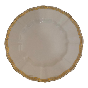Royal Crown Derby “Carlton Gold” Dinner Plates – Set of 12 | Fine English Bone China With 22-Carat Gold Trim