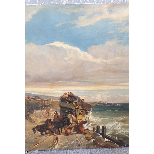 The Storm, Oil on Canvas, 19th Century For Sale - Image 8 of 18