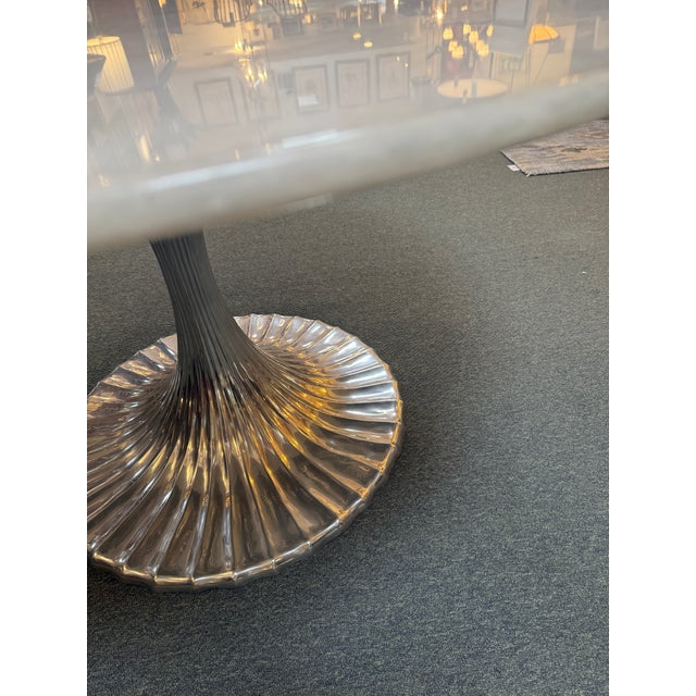 Oly Studio Luca Dining Table, Riverbed Rustic Resin For Sale - Image 9 of 12