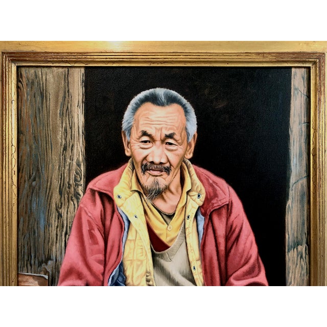 Realism Portrait of a Nepalese Elder, “The Lama of Thame,” by Dave McNally For Sale - Image 3 of 12