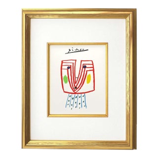 1960s Picasso Lithograph 145 the Lady Framed For Sale