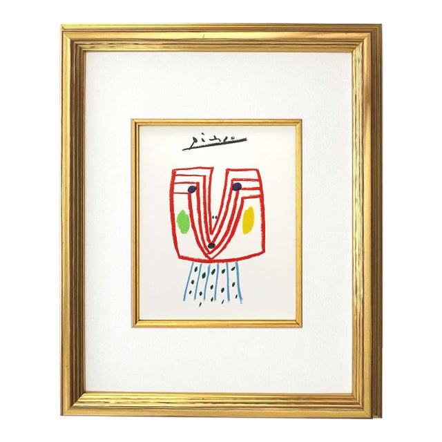 1960s Picasso Lithograph 145 the Lady Framed For Sale