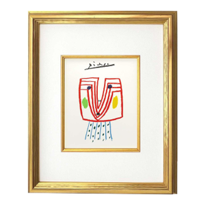 1960s Picasso Lithograph 145 the Lady Framed