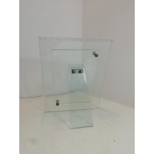 Mid-Century Modern Glass Photo Frame by Pietro Chiesa for Fontana Arte, 1950s For Sale - Image 3 of 11