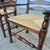 Brown 2019 Attributed to Theodore Alexander Castle Bromwich Ladderback Rush Seat Dining Arm Chairs, a Pair For Sale - Image 8 of 15