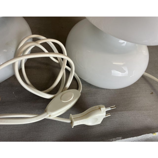 Modern Table Lamps in White Opaline Glass from Ikea, Set of 2 For Sale - Image 6 of 7