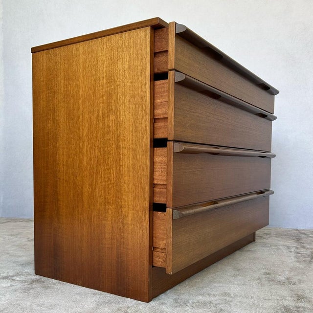 Wood Vintage Teak Chest of Drawers from Avalon, 1960s For Sale - Image 7 of 11