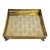 Vintage Mottahedeh Etched Brass Pineapple Motif Tray For Sale