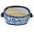 Chinoiserie Late 20th Century Large Chinoiserie Blue & White Porcelain Foot Bath Planter With Pomegranate Handles For Sale - Image 3 of 11