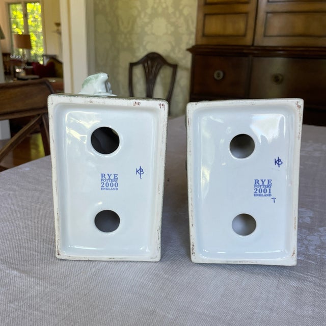 2000s Collectible Rye Pottery Golfer Bookends - a Pair For Sale - Image 11 of 12