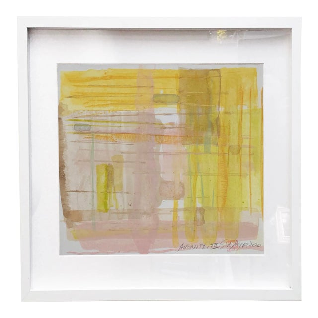 Andante III Framed Original Abstract Painting For Sale