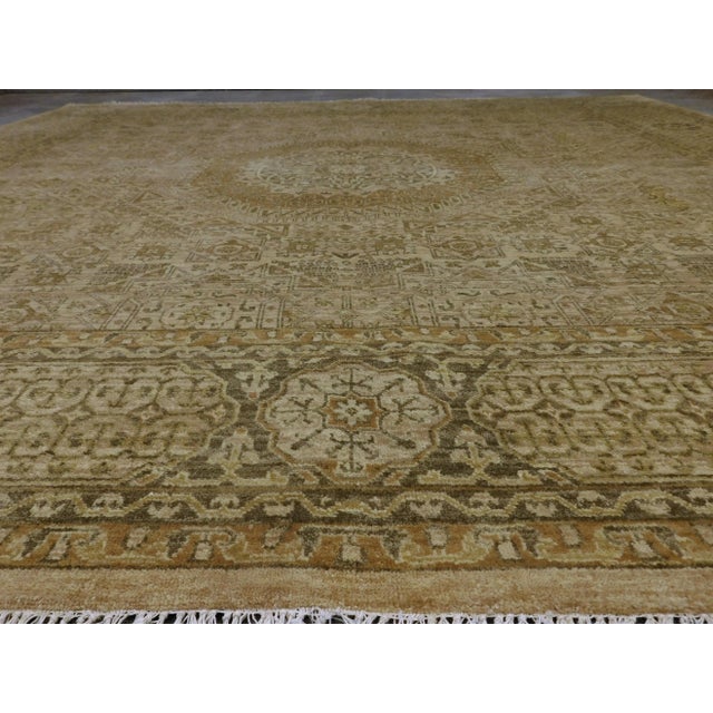 Early 21st Century Vintage Hand-Knotted Indian Rug in Mamlook Style. 7'10"x 8' For Sale - Image 11 of 13