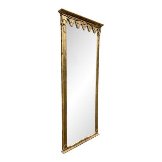 Vintage Italian Gold Gilt Wall Mirror For Sale