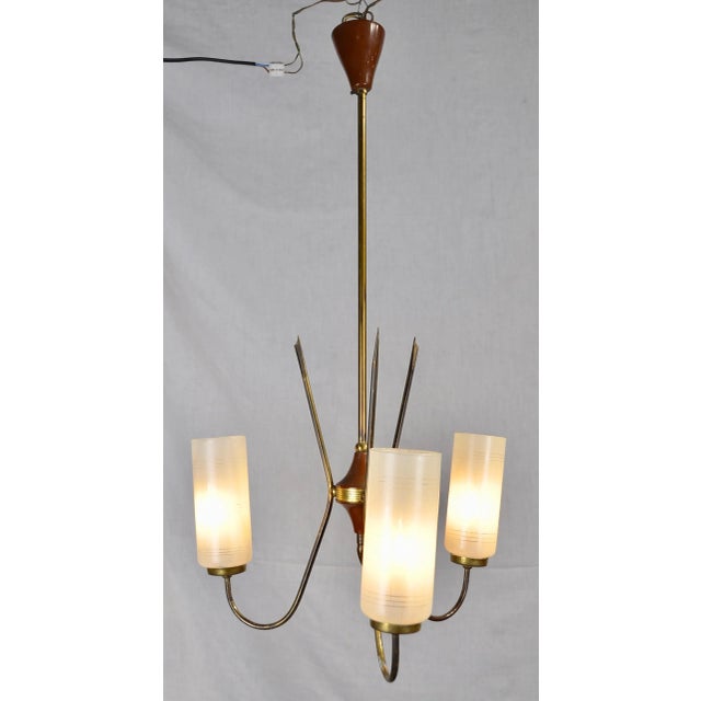 3-Arm Ceiling Lamp, 1950s For Sale - Image 18 of 18