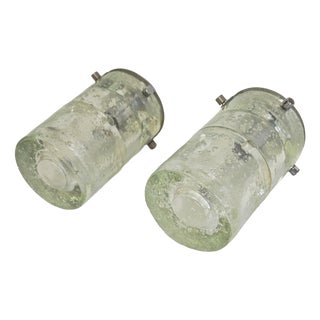 Murano Glass Wall Lamps by Albano Poli for Poliarte, 1960, Set of 2 For Sale