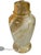 Mid 20th Century Vintage Orange and Cream Marbleized Ceramic Baluster Form Lamp For Sale - Image 5 of 15