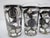 Silver Mexican Sterling Silver Floral Overlay Cordial Shot Glass Set With Tray For Sale - Image 8 of 11