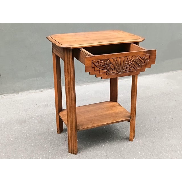 French Cubist Inspired 1930 Art Deco Stand or Side Table For Sale In Miami - Image 6 of 10