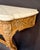 Mid 20th Century Mid 20th Century Louis XV Style Hand Carved Beechwood Console With Carrara White Marble Top For Sale - Image 5 of 9
