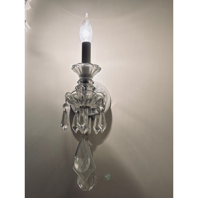 Traditional Vintage Schonbek Crystal Sconce Chandelier- Each With an Ownership Document - 4 Available For Sale - Image 3 of 8