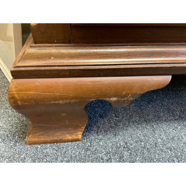 Brown Late 20th Century Kindel Cherry Chest of Drawers For Sale - Image 8 of 9