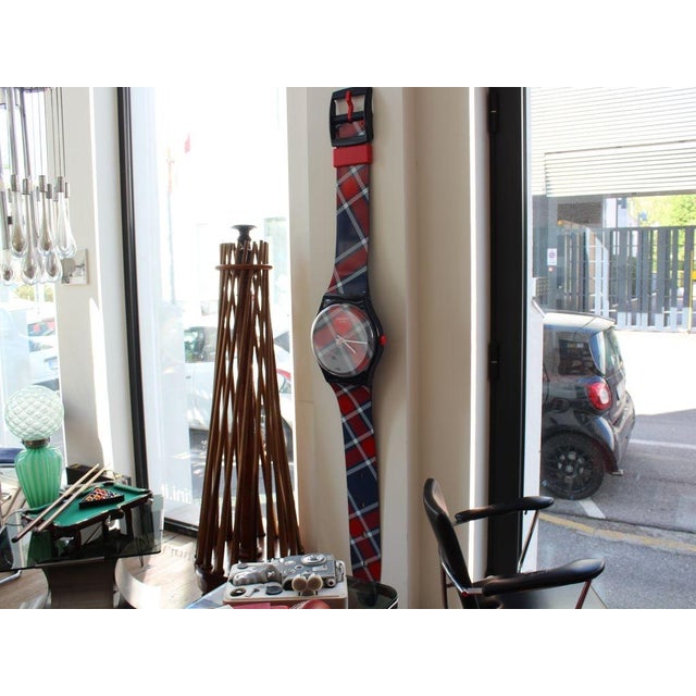Maxi Tartan Wall Clock from Swatch, 1980 For Sale - Image 9 of 10