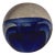 Mid-Century Modern Blue Murano Art Glass Sphere, Italy, 1980s For Sale