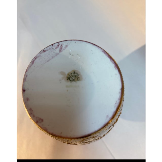 19th Century Hand Painted Portrait Cabinet Vase by Rosenthal For Sale In Philadelphia - Image 6 of 6