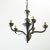 Silver French Vintage Modern Pewter-Tone Chandelier For Sale - Image 8 of 12