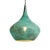 Copper rain drop verdigris lantern with beautiful blue green aged patina. Perforated holes that display stunning light...