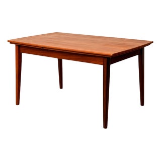 Danish Rectangular Dining Table in Teak For Sale