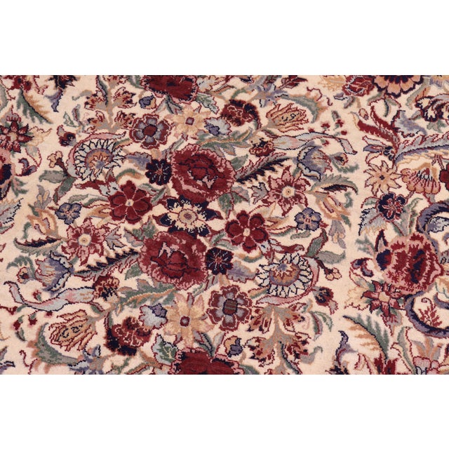 Art Nouveau Pak-Persian Ivory/Gold Wool Rug - 9'0'' X 12'5'' For Sale - Image 4 of 9