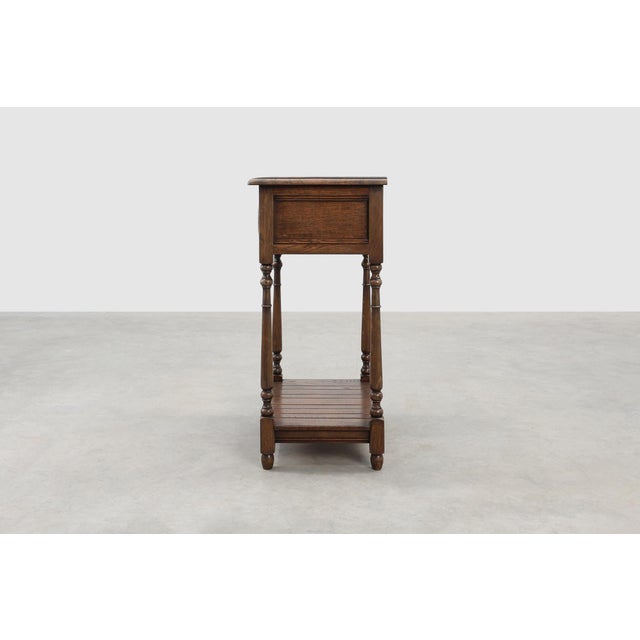 Small Rustic Cabinet with Drawer or Nightstand in Oak, France, 19th Century For Sale - Image 6 of 13