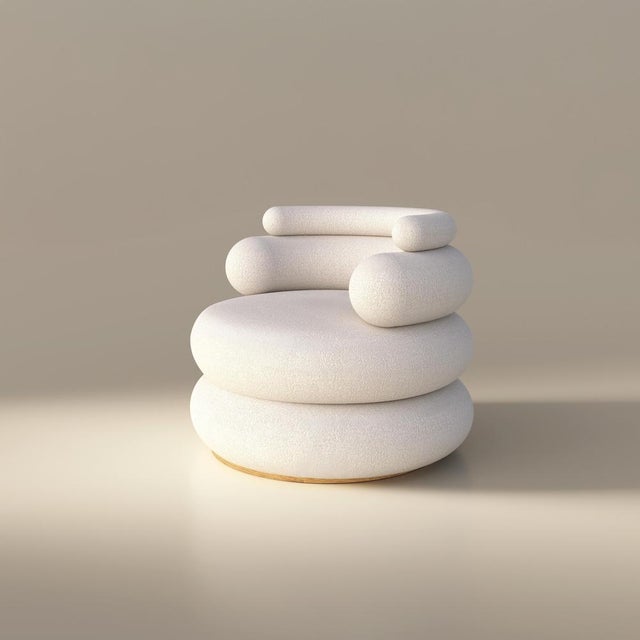 Wood Set of Levante Chair and Ottoman by Francesco Zonca For Sale - Image 7 of 10