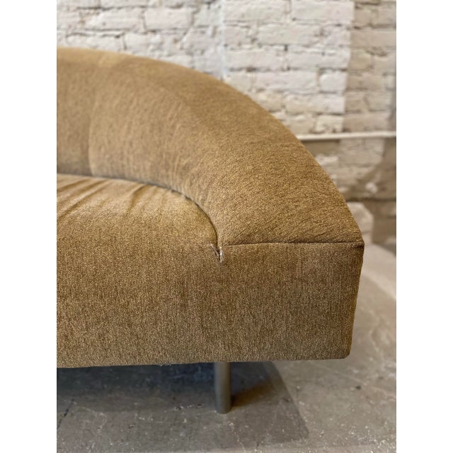 1980s Vintage Curved Sofa For Sale - Image 5 of 12