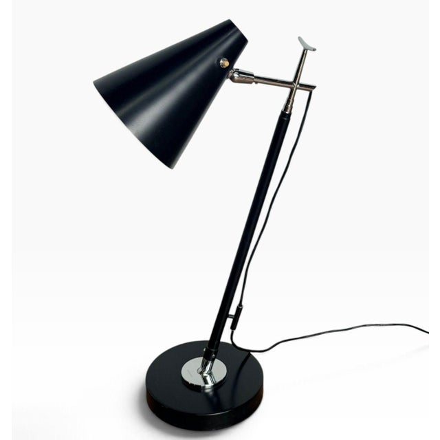 Giuseppe Ostuni for Oluce Model 201 Telescopic Floor Lamp, Italy 1950’s. Original Measures 37” tall at lowest, appx 13”...