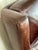 1990s Baxter Italian Brown Leather Club Armchair – Modern Sculptural Lounge Chair For Sale - Image 9 of 14