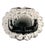 Glass Smoked Glass Squsre Ashtray With Scallops Bubbles UniqueTrinket Dish Catchall For Sale - Image 7 of 12