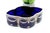 Blue Glass Candy Box For Sale - Image 3 of 7