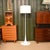 A stylish and incredibly well made vintage Italian Spun floor lamp by Flos, dating from the early twenty first century....