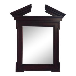 John Hutton for Donghia Broken Pediment Mirror For Sale