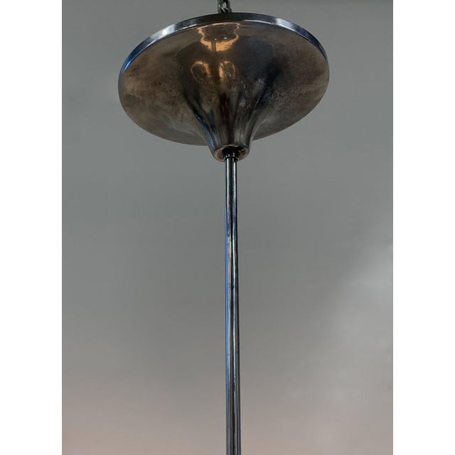 Metal Modernist Chandelier by Nason-Moretti, 1970 For Sale - Image 7 of 8