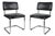 Vintage Metal Side Chairs, 1980s, Set of 2 For Sale