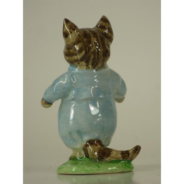 Late 20th Century Beatrix Potter, Tom Kitten & Miss Moppet, Porcelain Figurine, Beswick, England. For Sale - Image 11 of 12